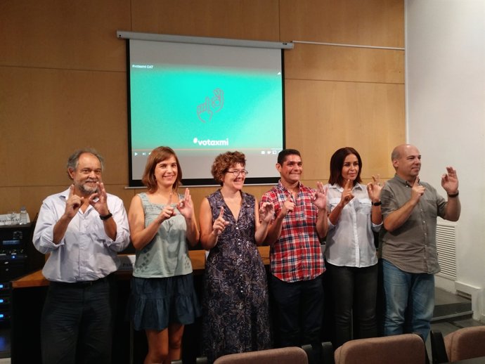 Entitats de la campanya del referèndum 1-O 'Vota per mi'