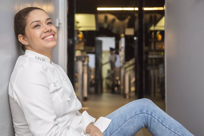 La cocinera María Marte de dos estrellas Michelin