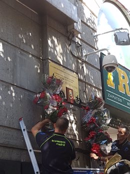 Bomberos en Montera