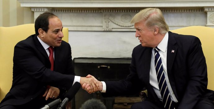 Donald Trump y Abdelfatá al Sisi