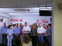 Franco presenta su candidatura a secretario general del PSOE-M para "reconquistar" Madrid y "regenerar" el partido