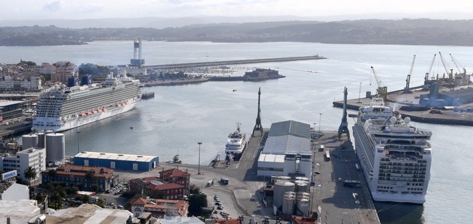 Cruceros en el Puerto de A Coruña
