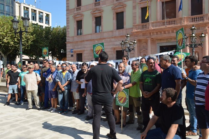 Protesta de agricultores de Unió de Pagesos en Lleida