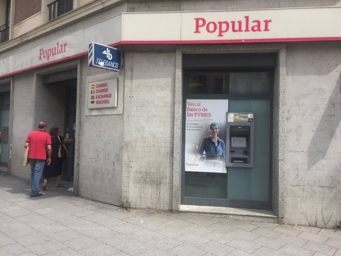 Banco Popular, sucursal bancaria, cajero