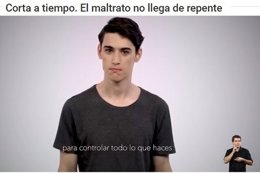 Imagen del vídeo de la campaña contra la violencia de género para adolescentes