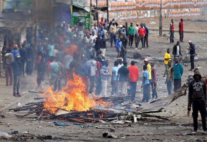 Protestas en Nairobi contra el resultado electoral