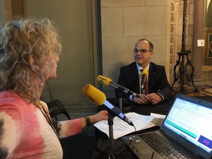 L'conseller de Presidència, Jordi Turull, en Catalunya Ràdio