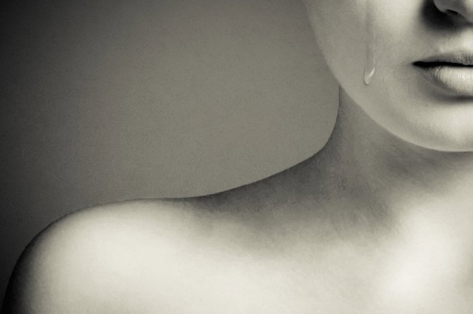 Llorar, mujer, drama, depresión