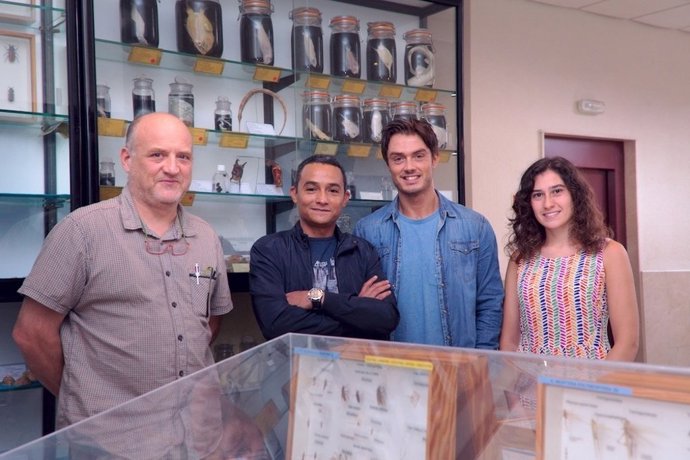 Investigadores del Observatorio Marino de Asturias 