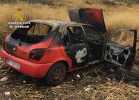 Detenidos dos individuos por robar presuntamente dos vehículos y quemar uno de ellos en Caravaca