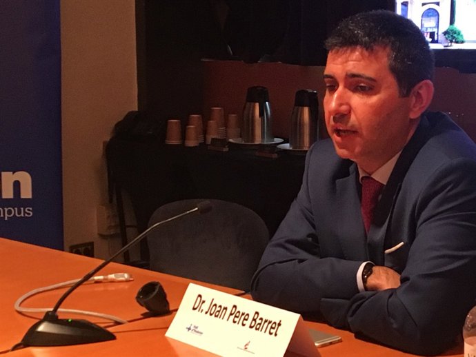 El Dr. Joan Pere Barret davant els mitjans en l'European Burn Association 2017 