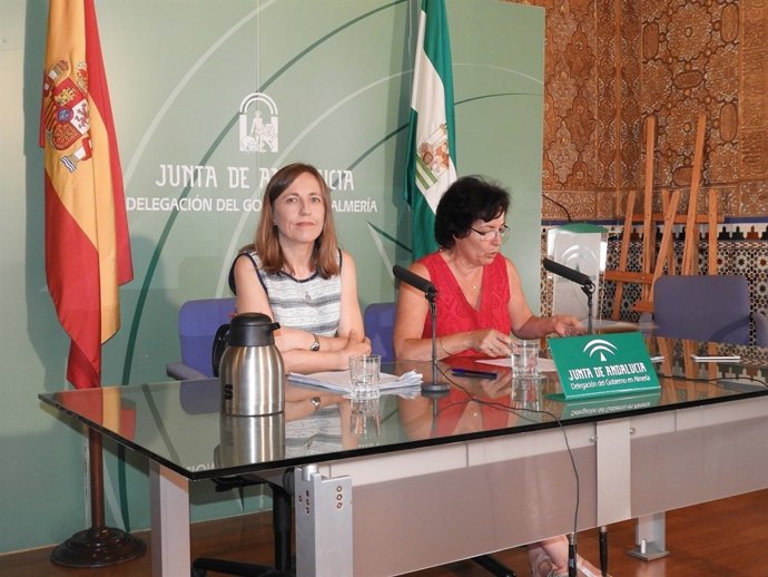 Las delegadas de Educación y de la Junta, Francisca Fernández y Gracia Fernández