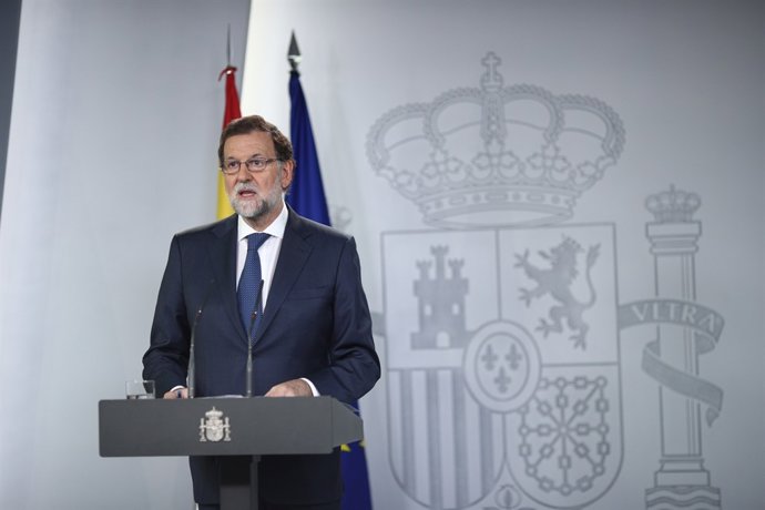 Intervención de Rajoy tras presidir el Consejo de Ministros extraordinario