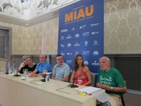 El rodaje de la comedia 'Miau' escenifica un supuesto robo en el Museo Pablo Gargallo