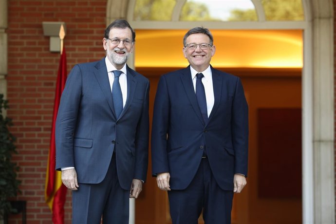 Mariano Rajoy recibe al presidente de la Generalitat Valenciana, Ximo Puig