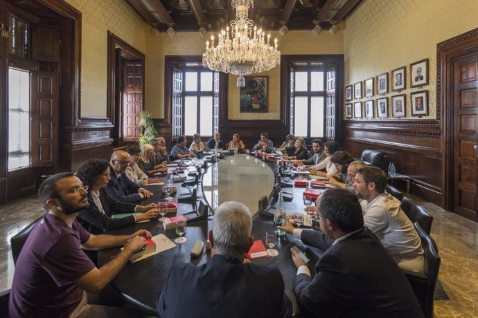 Reunión de la Mesa y de la Junta de Portavoces del Parlament de Catalunya