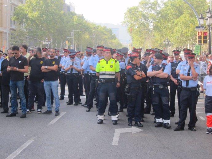 Manifestación contra los atentados de Barcelona                