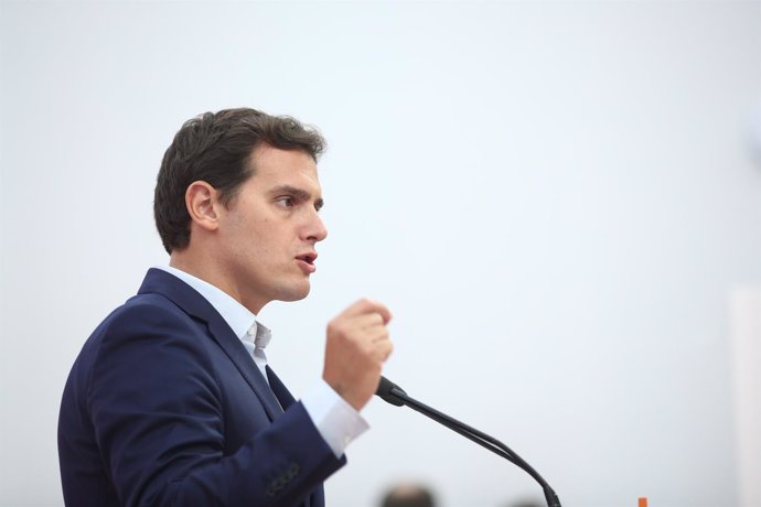 Albert Rivera interviene tras la reunión de la Ejecutiva de Ciudadanos