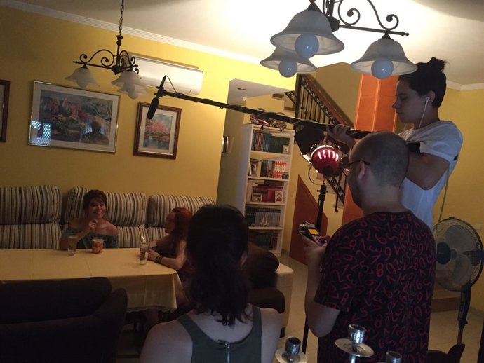 Un momento del rodaje de 'Fucking Amanda'