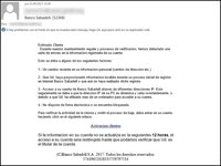 (AMP) Incibe alerta de una nueva campaña de phishing que intenta suplantar al Banco Sabadell