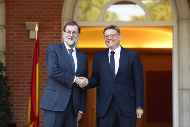 Mariano Rajoy recibe al presidente de la Generalitat Valenciana, Ximo Puig