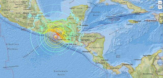 Un terremoto de magnitud 8,2 en la escala Ricther, registrado en el sur de Méxic