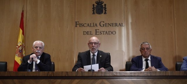 El fiscal general del Estado, José Manuel Maza, en rueda de prensa