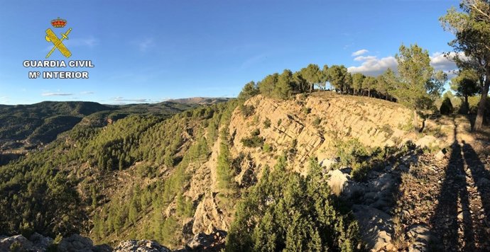 Zona donde se extravió una persona que buscaba setas, en Teruel