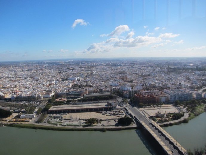 Vista de Sevilla desde la Torre Pelli