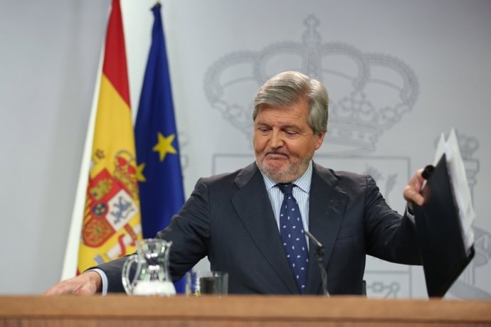 Rueda de premsa d'Iñigo Méndez de Vigo després del Consell de Ministres