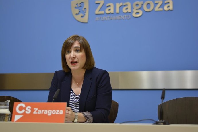 La portavoz de Cs en el Ayuntamiento de Zaragoza, Sara Fernández