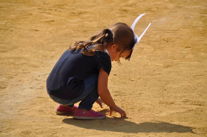 Valladolid. Una de las niñas que ha participado en la actividad