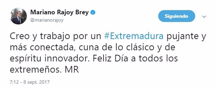 Rajoy en Twitter