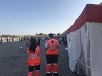 Cruz Roja atiende a 29 personas en las fiestas del Día de Extremadura en Olivenza (Badajoz)