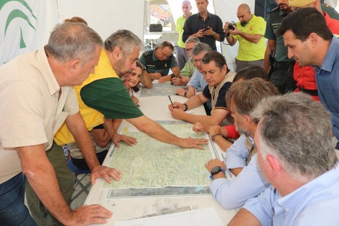 Reunión de coordinación por el incendio de La Granada de Riotinto