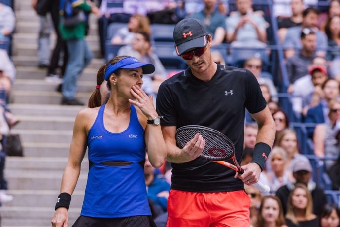 Martina Hingis y Jamie Murray en el US Open