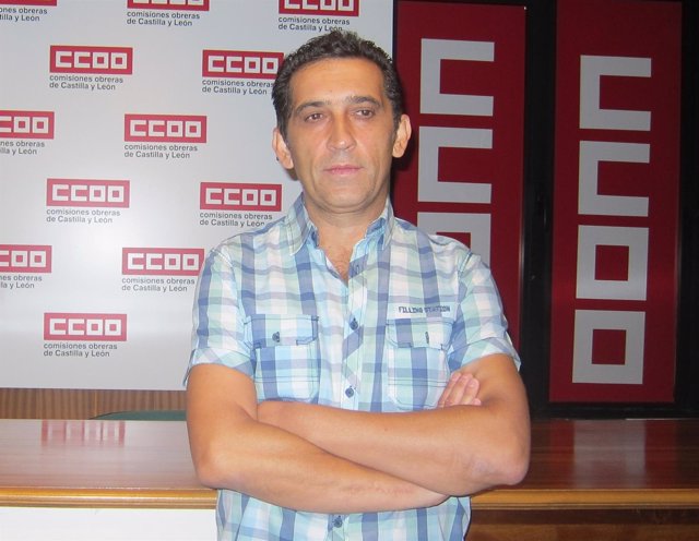 El secretario general de CCOO en Castilla y León, Vicente Andrés