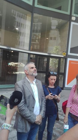 Carlos Carrizosa (Cs) en declaracions enfront la seva seu