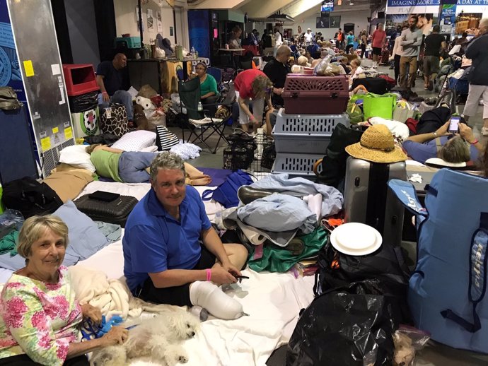 Refugio para los evacuados por el huracán 'Irma' en Florida