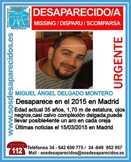 El desaparecido Miguel Ángel Delgado