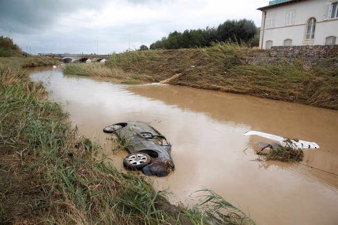 Inundaciones en Livorno (Italia)