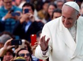 Foto: El papa pone fin a su visita a Colombia dando las gracias