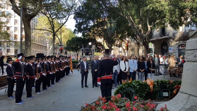 Ofrenda de la Diputación de Barcelona por la Diada