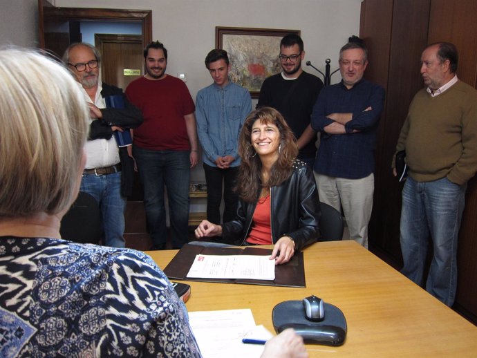 Carmen Dueso ha presentado hoy su candidatura para liderar el PSOE-Aragón