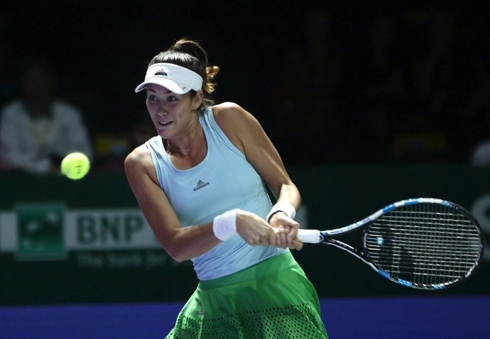 Garbiñe Muguruza en Singapur