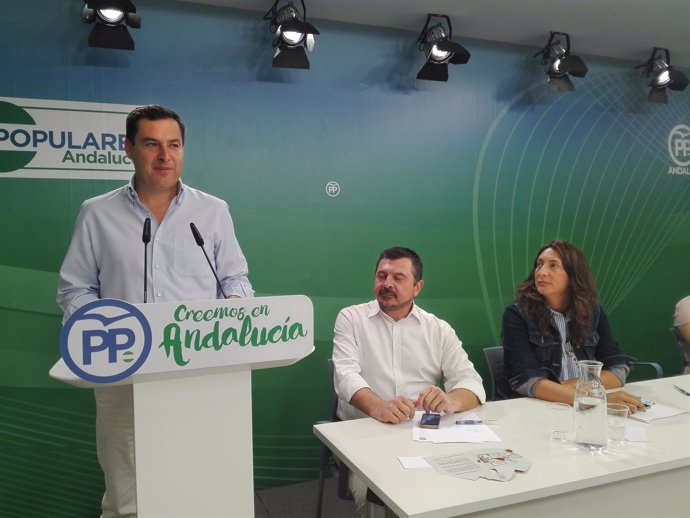 Juanma Moreno, hoy ante la Junta Directiva Regional del PP-A