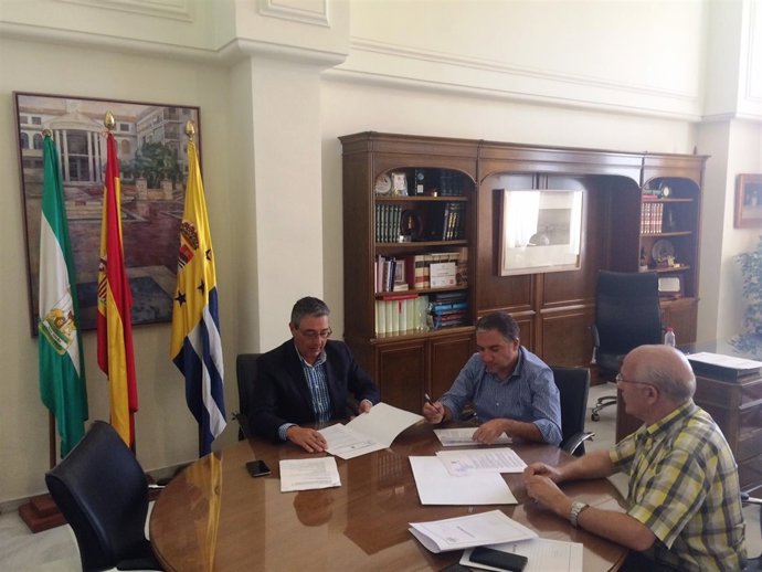 Elías Bendod y Francisco Salado en una reunión 