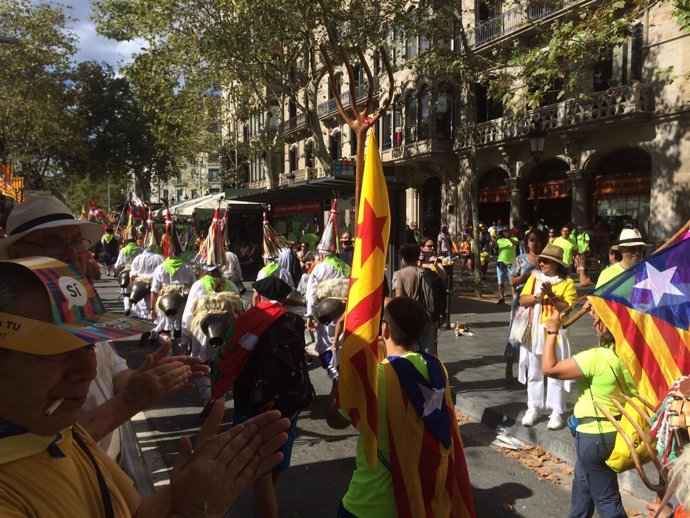 Manifestación de la Diada 2017 en Barcelona 