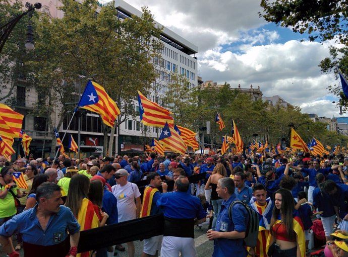 Manifestación de la Diada 2017 en Barcelona 