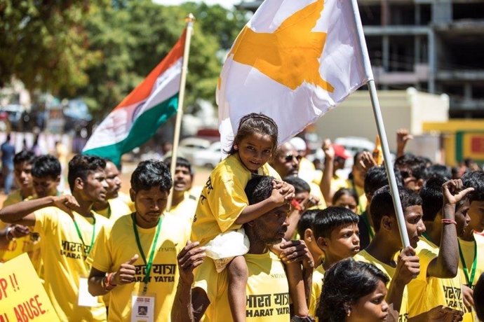 Marcha en favor de los derechos de los niños en India